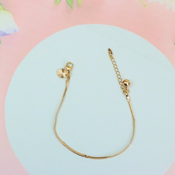 "Elegant Rose Gold Anklet with Sleek Detailing,XPAL1042 - Picture 2 of 12